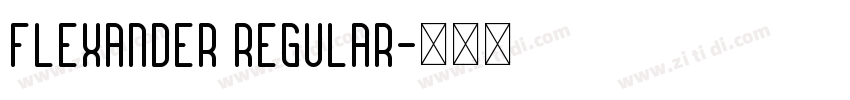 Flexander Regular字体转换